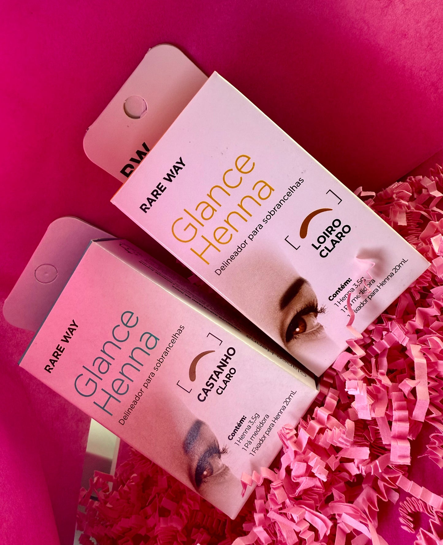 KIT HENNA GLANCE - CASTANHO CLARO E LOIRO CLARO