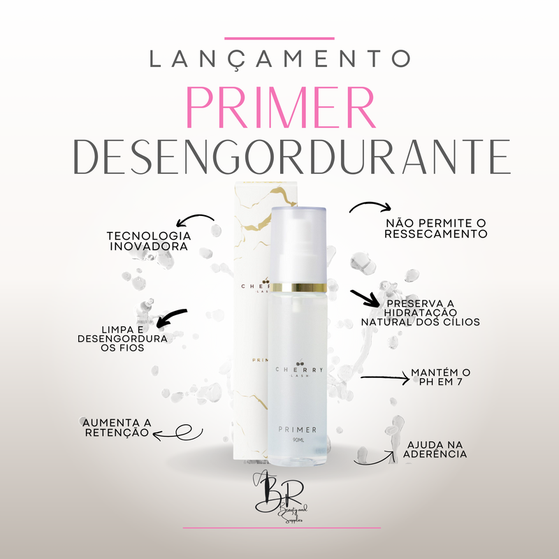 Primer Desengordurante Para Extensão de Cílios