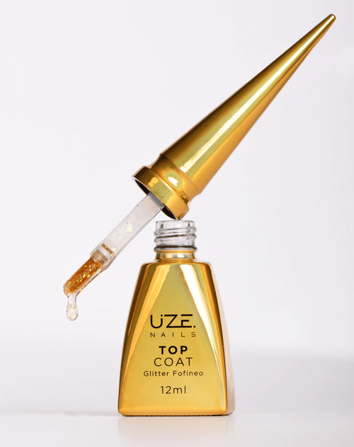 Top Coat Glitter Fofíneo 12ml Uze Nails