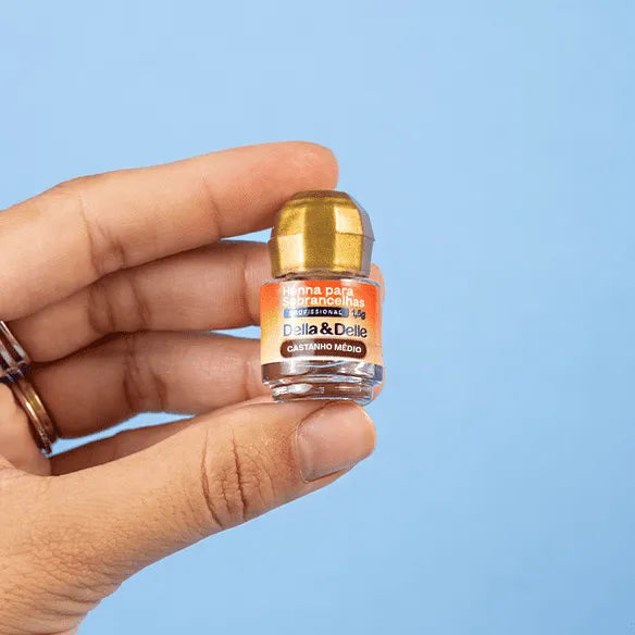 Henna Castanho Médio 1,5g Della e Delle