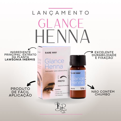 Henna para Sobrancelhas Glance Rare Way