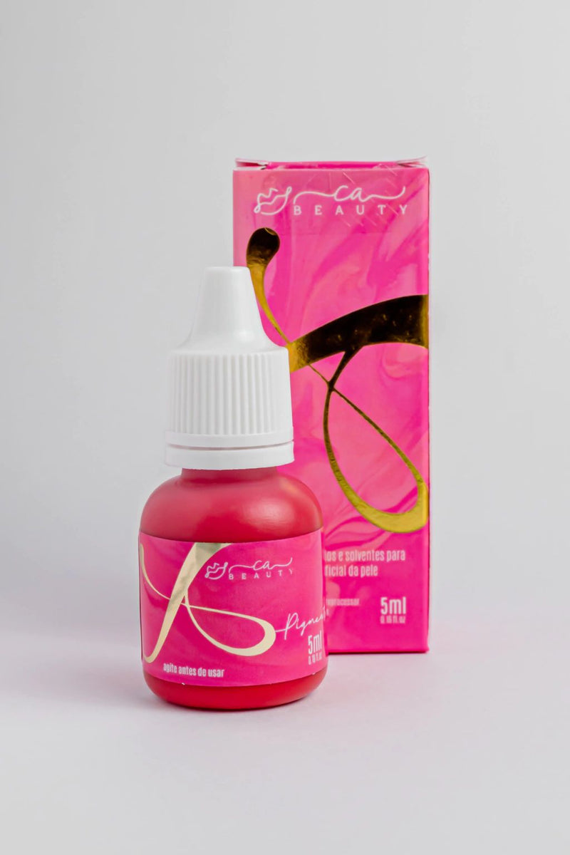 Pigmento CA Beauty Power Red Vermelho Rosado 5ml