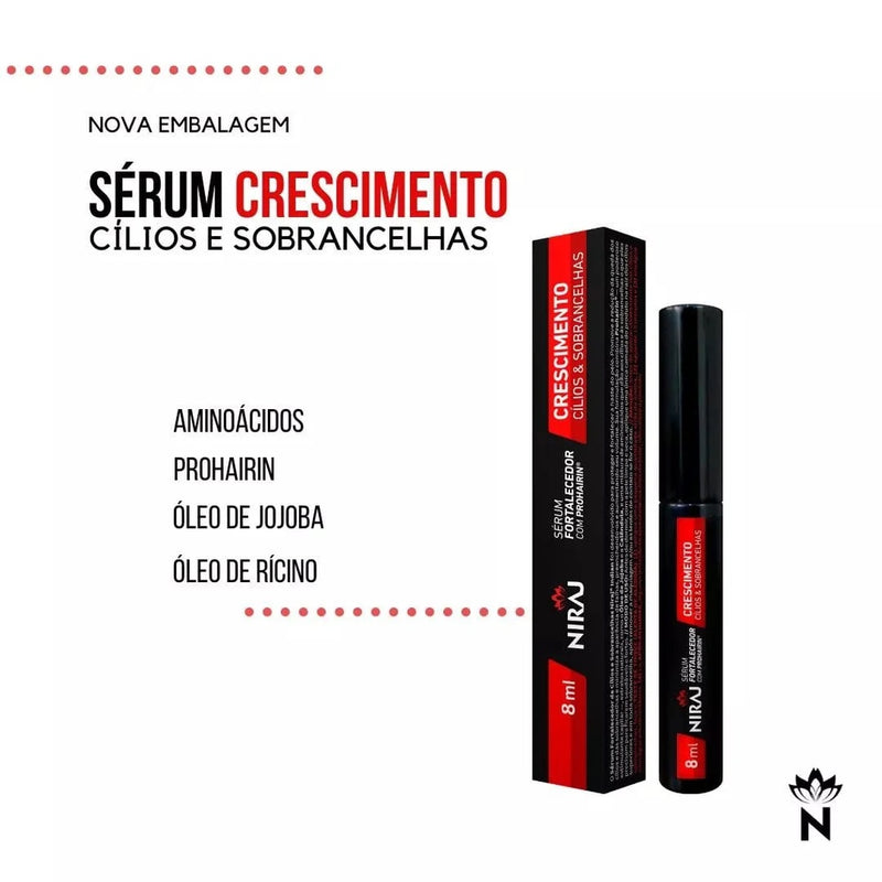 Sérum para Cílios e Sobrancelhas Crescimento Prohairin